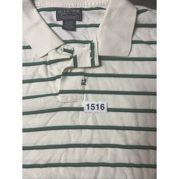 Ralph Lauren Polo Jeans Co Shirt Mens Extra Large XL Striped Short Sleeve Cotton - Picture 6 of 6